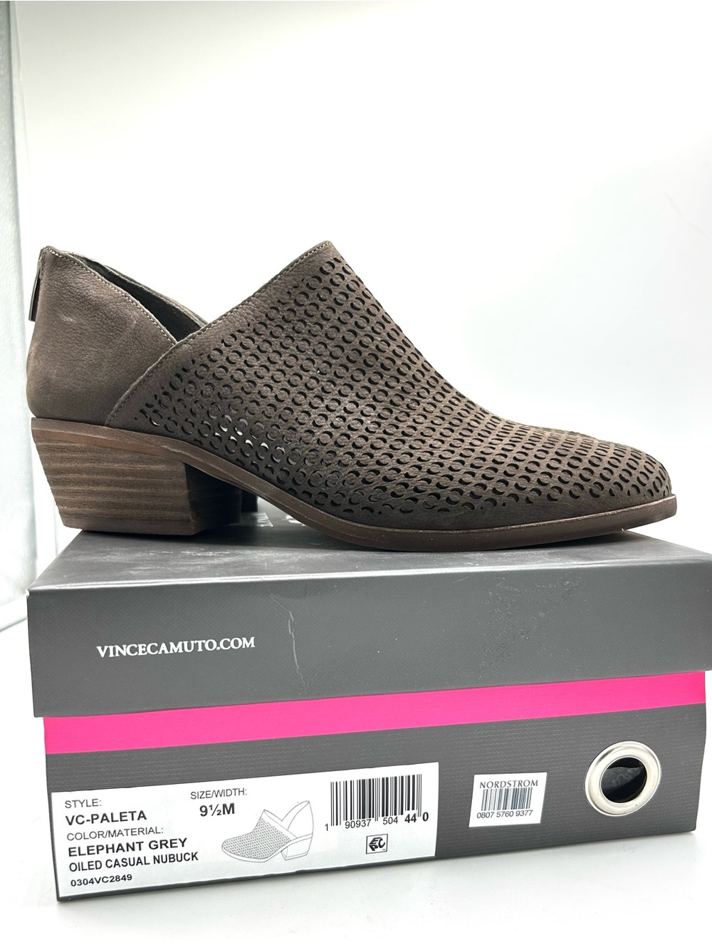Vince Camuto Paleta Perforated Bootie Brown US 9.5 M